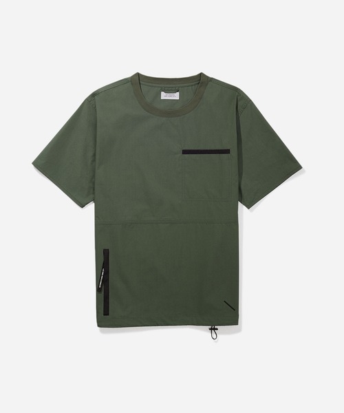 Saturdays NYC(サタデーズ ニューヨークシティ )の「Kenji Windbreaker Tee(その他トップス・メンズ・ネイビー/オリーブ・X-SMALL/S/M/L/XL)」の1枚目の写真