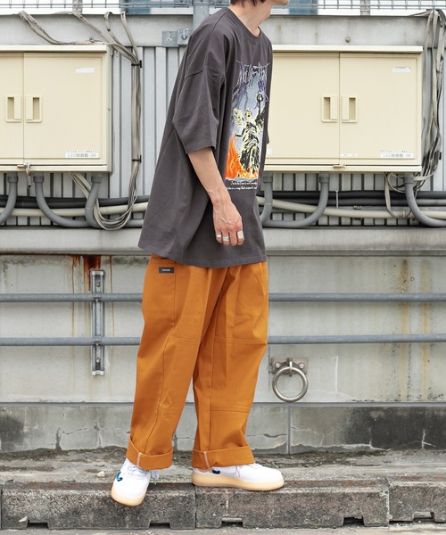 Perushu(ペルーシュ)の「ユーズドライクロックTシャツ(Tシャツ/カットソー・メンズ・ホワイト/チャコールグレー/ダークグリーン・MEDIUM/LARGE)」の9枚目の写真