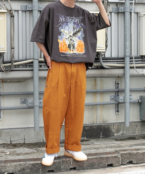 Perushu(ペルーシュ)の「ユーズドライクロックTシャツ(Tシャツ/カットソー・メンズ・ホワイト/チャコールグレー/ダークグリーン・MEDIUM/LARGE)」の18枚目の写真