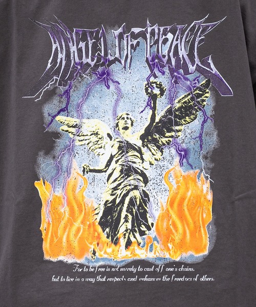 Perushu(ペルーシュ)の「ユーズドライクロックTシャツ(Tシャツ/カットソー・メンズ・ホワイト/チャコールグレー/ダークグリーン・MEDIUM/LARGE)」の6枚目の写真