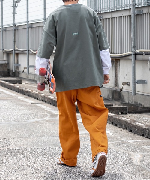 Perushu(ペルーシュ)の「ユーズドライクロックTシャツ(Tシャツ/カットソー・メンズ・ホワイト/チャコールグレー/ダークグリーン・MEDIUM/LARGE)」の7枚目の写真