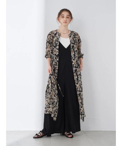 YECCA VECCA（イェッカヴェッカ）の「・ドライタッチイージーサロペット＊（サロペット/オーバーオール・レディース・ブラック/グリーン/カーキ・FREE）」の11枚目の写真
