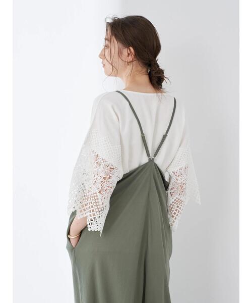 YECCA VECCA（イェッカヴェッカ）の「・ドライタッチイージーサロペット＊（サロペット/オーバーオール・レディース・ブラック/グリーン/カーキ・FREE）」の21枚目の写真