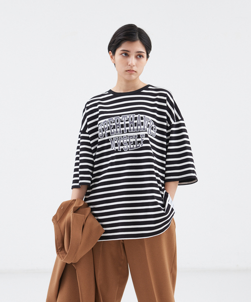 SUPERTHANKS(スーパーサンクス)の「【別注】SUPERTHANKS(スーパーサンクス) カレッジ ロゴ Tシャツ(Tシャツ/カットソー・メンズ・ホワイト/ブラック/ベージュ/ホワイト系その他/ブラック系その他・46/48)」の5枚目の写真