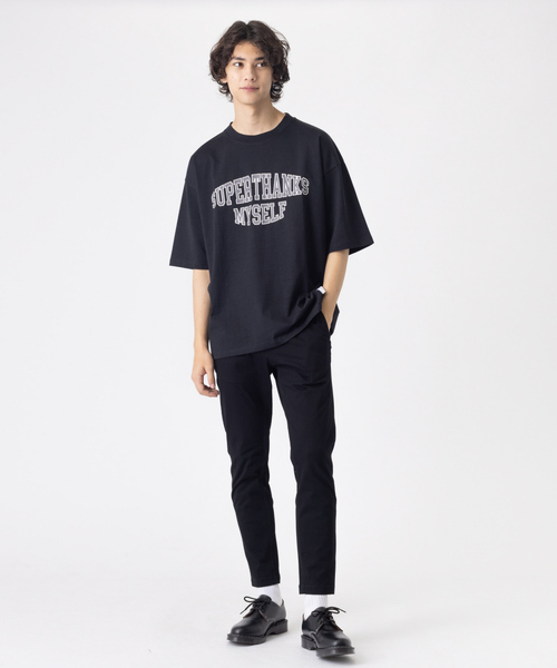 SUPERTHANKS(スーパーサンクス)の「【別注】SUPERTHANKS(スーパーサンクス) カレッジ ロゴ Tシャツ(Tシャツ/カットソー・メンズ・ホワイト/ブラック/ベージュ/ホワイト系その他/ブラック系その他・46/48)」の10枚目の写真