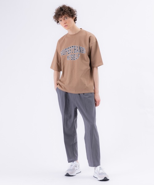 SUPERTHANKS(スーパーサンクス)の「【別注】SUPERTHANKS(スーパーサンクス) カレッジ ロゴ Tシャツ(Tシャツ/カットソー・メンズ・ホワイト/ブラック/ベージュ/ホワイト系その他/ブラック系その他・46/48)」の6枚目の写真