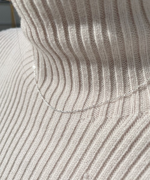 SETUP7（セットアップセブン）の「【SETUP7】シルバーチェーンネックレス　STYLE-A NKS（ネックレス・レディース・シルバー・FREE）」の5枚目の写真