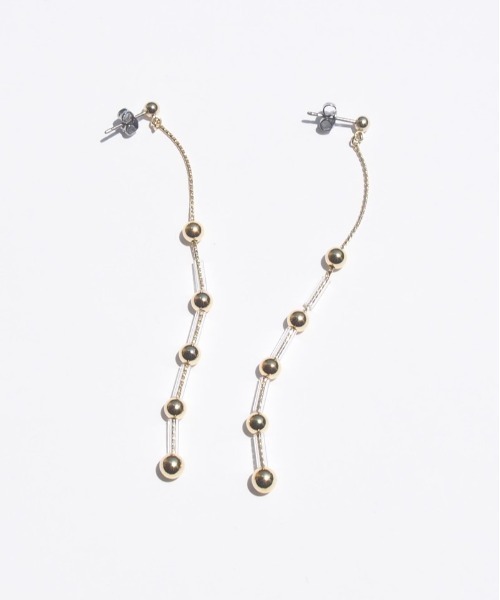 SALON（サロン）の「【日本製】真鍮 クリアパイプ×メタルボールピアス（ピアス（両耳用）・レディース・ゴールド系その他/ゴールド系その他2/ゴールド・FREE）」の12枚目の写真