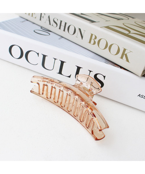 MODE ROBE(モードローブ)の「ヘアクリップ(バレッタ/ヘアクリップ・レディース・ブラウン/クリア・FREE)」の2枚目の写真