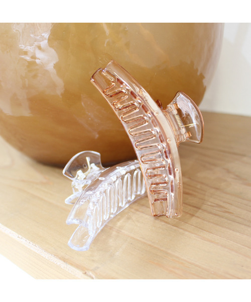 MODE ROBE(モードローブ)の「ヘアクリップ(バレッタ/ヘアクリップ・レディース・ブラウン/クリア・FREE)」の8枚目の写真