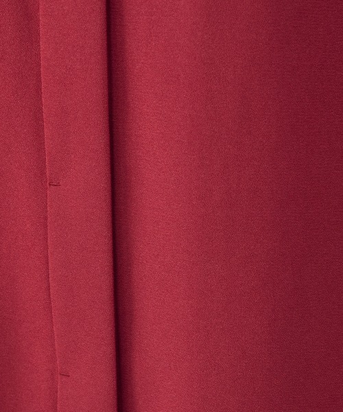 COMME CA ISM（コムサイズム）の「サイドボタンバンドカラーロングシャツ（シャツ/ブラウス・レディース・ダークブラウン/ボルドー/グレイッシュベージュ・MEDIUM/LARGE）」の7枚目の写真