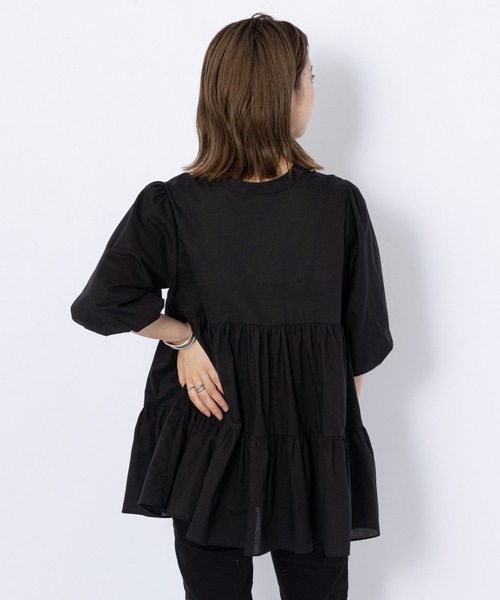 CIAOPANIC(チャオパニック)の「2WAYティアードブラウス(シャツ/ブラウス・レディース・オフホワイト/ブラック/カーキ・FREE)」の16枚目の写真