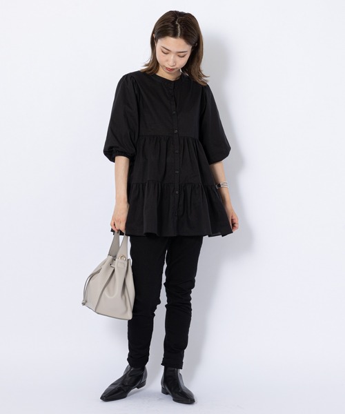 CIAOPANIC(チャオパニック)の「2WAYティアードブラウス(シャツ/ブラウス・レディース・オフホワイト/ブラック/カーキ・FREE)」の20枚目の写真
