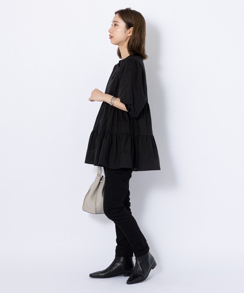CIAOPANIC(チャオパニック)の「2WAYティアードブラウス(シャツ/ブラウス・レディース・オフホワイト/ブラック/カーキ・FREE)」の13枚目の写真