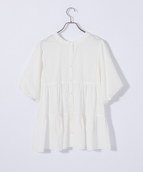 CIAOPANIC(チャオパニック)の「2WAYティアードブラウス(シャツ/ブラウス・レディース・オフホワイト/ブラック/カーキ・FREE)」の14枚目の写真