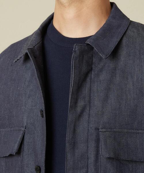 EYE. D WEARing(アイディウェアリング)の「EYE.D WEARing ストレッチデニムCPOジャケット(ブルゾン・メンズ・インディゴブルー・4/3)」の6枚目の写真