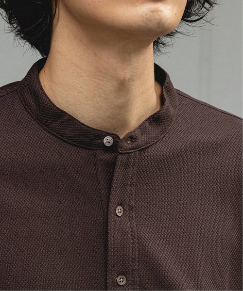 EDIFICE(エディフィス)の「バンドカラー ポロシャツ(ポロシャツ・メンズ・ホワイト/ネイビー/ブラウン・SMALL/MEDIUM/LARGE/X-LARGE)」の20枚目の写真