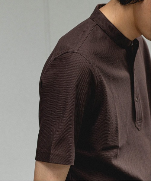 EDIFICE(エディフィス)の「バンドカラー ポロシャツ(ポロシャツ・メンズ・ホワイト/ネイビー/ブラウン・SMALL/MEDIUM/LARGE/X-LARGE)」の7枚目の写真