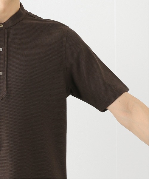 EDIFICE(エディフィス)の「バンドカラー ポロシャツ(ポロシャツ・メンズ・ホワイト/ネイビー/ブラウン・SMALL/MEDIUM/LARGE/X-LARGE)」の5枚目の写真