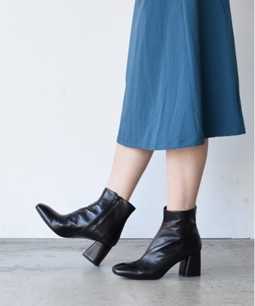 FABIO RUSCONI（ファビオルスコーニ）の「【FABIO RUSCONI】スクエアトウサイドシームブーツ(F13039)（ブーツ・レディース・ブラック/グレー・38/35/36/37/39）」の5枚目の写真