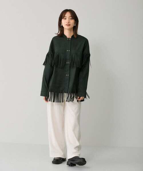 KBF（ケイビーエフ）の「ジャガードパイルパンツ（その他パンツ・レディース・チャコールグレー/ピンク/アイボリー・ONE）」の12枚目の写真