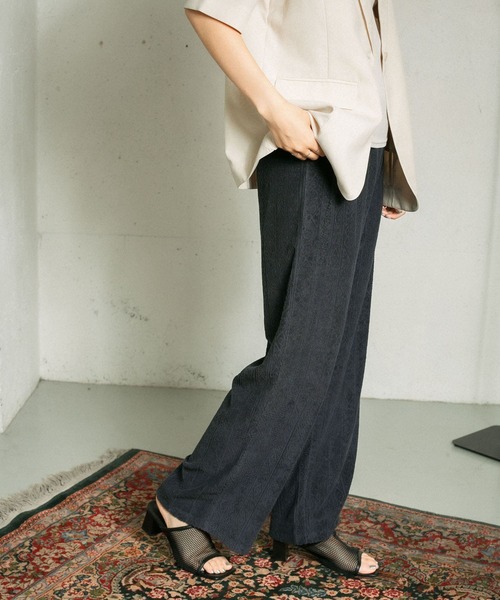 KBF（ケイビーエフ）の「ジャガードパイルパンツ（その他パンツ・レディース・チャコールグレー/ピンク/アイボリー・ONE）」の21枚目の写真