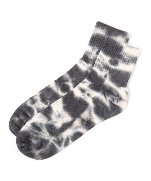 LAKOLE（ラコレ）の「タイダイショートソックス / 950765（ソックス/靴下・メンズ・ブラック/ブラウン/ロイヤルブルー・FREE）」の2枚目の写真