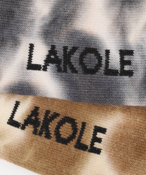 LAKOLE（ラコレ）の「タイダイショートソックス / 950765（ソックス/靴下・メンズ・ブラック/ブラウン/ロイヤルブルー・FREE）」の7枚目の写真