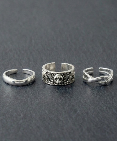 REBALANCE（リバランス）の「メンズリング 3点セット【サイズ調整可能】（リング・メンズ・A/B/C/D/E/F/G/H/I/J/K/L/M/N/Q/P/O/R/S/T/U/V/その他1/その他2/その他3/その他5/W/その他8/その他10/X/Z/その他4/その他7/その他9/Y/その他/その他6・FREE）」の7枚目の写真