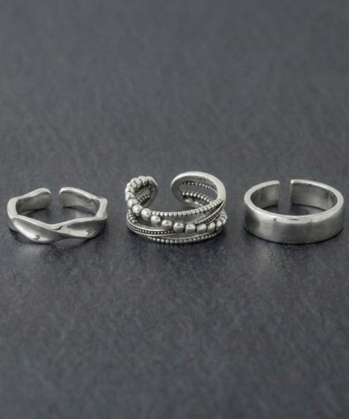 REBALANCE（リバランス）の「メンズリング 3点セット【サイズ調整可能】（リング・メンズ・A/B/C/D/E/F/G/H/I/J/K/L/M/N/Q/P/O/R/S/T/U/V/その他1/その他2/その他3/その他5/W/その他8/その他10/X/Z/その他4/その他7/その他9/Y/その他/その他6・FREE）」の8枚目の写真
