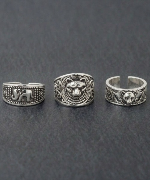 REBALANCE（リバランス）の「メンズリング 3点セット【サイズ調整可能】（リング・メンズ・A/B/C/D/E/F/G/H/I/J/K/L/M/N/Q/P/O/R/S/T/U/V/その他1/その他2/その他3/その他5/W/その他8/その他10/X/Z/その他4/その他7/その他9/Y/その他/その他6・FREE）」の12枚目の写真