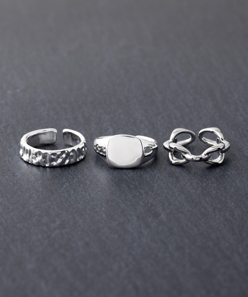 REBALANCE（リバランス）の「メンズリング 3点セット【サイズ調整可能】（リング・メンズ・A/B/C/D/E/F/G/H/I/J/K/L/M/N/Q/P/O/R/S/T/U/V/その他1/その他2/その他3/その他5/W/その他8/その他10/X/Z/その他4/その他7/その他9/Y/その他/その他6・FREE）」の15枚目の写真