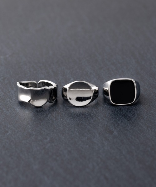 REBALANCE（リバランス）の「メンズリング 3点セット【サイズ調整可能】（リング・メンズ・A/B/C/D/E/F/G/H/I/J/K/L/M/N/Q/P/O/R/S/T/U/V/その他1/その他2/その他3/その他5/W/その他8/その他10/X/Z/その他4/その他7/その他9/Y/その他/その他6・FREE）」の20枚目の写真