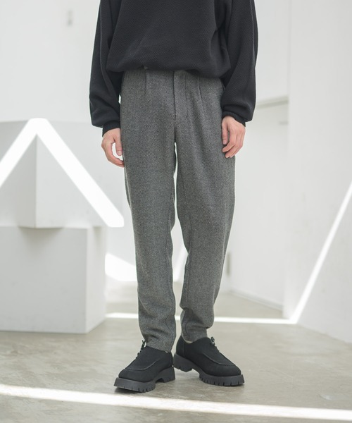 CASPER JOHN（キャスパージョン）の「ツイードテーパードパンツ（その他パンツ・メンズ・グレー/ブラウン・マルチサイズ）」の3枚目の写真