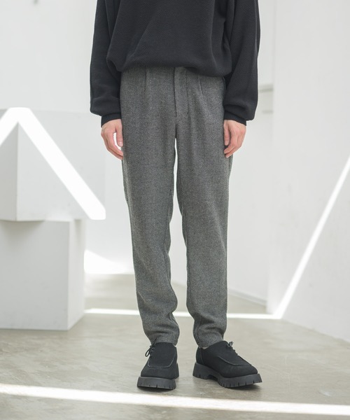 CASPER JOHN（キャスパージョン）の「ツイードテーパードパンツ（その他パンツ・メンズ・グレー/ブラウン・マルチサイズ）」の6枚目の写真