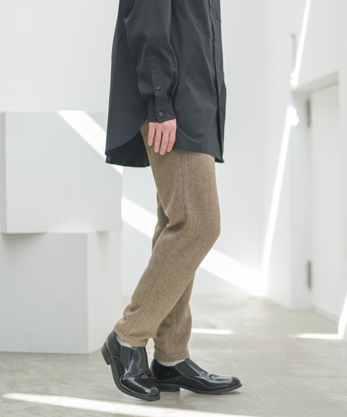 CASPER JOHN（キャスパージョン）の「ツイードテーパードパンツ（その他パンツ・メンズ・グレー/ブラウン・マルチサイズ）」の8枚目の写真