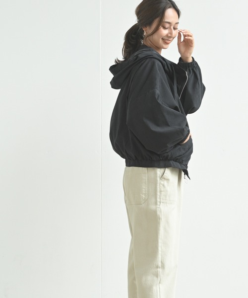 rps(アールピーエス)の「ボリュームフードブルゾン(ブルゾン・レディース・ブラック/アイボリー/ライトカーキ/グレイッシュベージュ・M)」の21枚目の写真