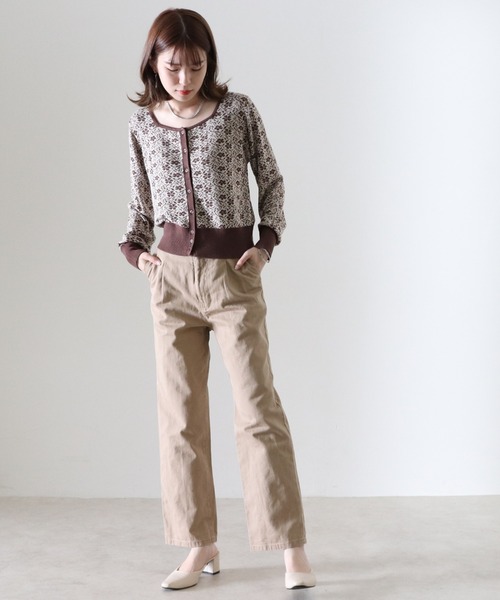 Cheek(チーク)の「タックチノパンツ(チノパンツ・レディース・ベージュ/カーキ/アイボリー・SMALL/MEDIUM)」の18枚目の写真