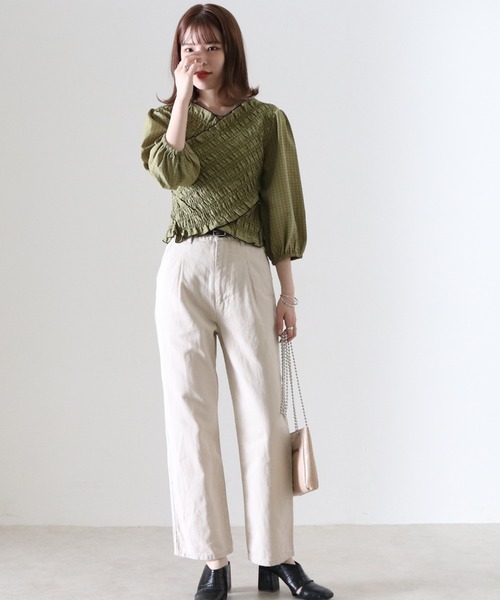 Cheek(チーク)の「タックチノパンツ(チノパンツ・レディース・ベージュ/カーキ/アイボリー・SMALL/MEDIUM)」の22枚目の写真