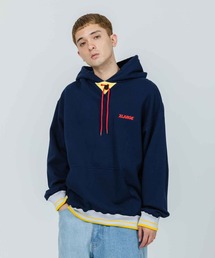 XLARGE | STRIPE RIB PULLOVER HOODED SWEAT(パーカー)