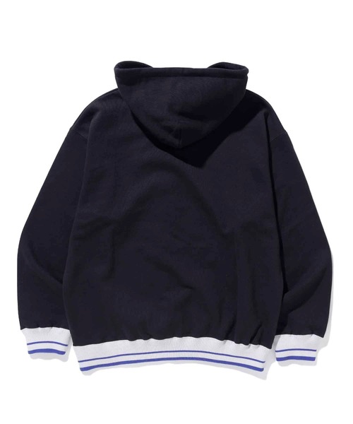 XLARGE（エクストララージ）の「STRIPE RIB PULLOVER HOODED SWEAT（パーカー・メンズ・ブラック/ネイビー/グリーン・S/M/L/XL）」の7枚目の写真