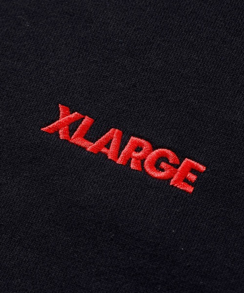 XLARGE（エクストララージ）の「STRIPE RIB PULLOVER HOODED SWEAT（パーカー・メンズ・ブラック/ネイビー/グリーン・S/M/L/XL）」の9枚目の写真
