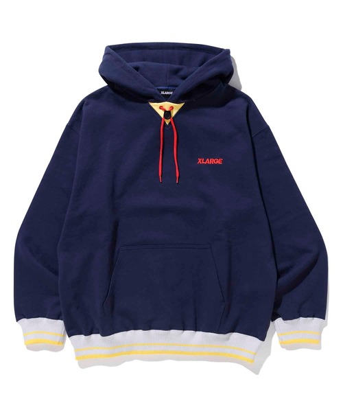 XLARGE（エクストララージ）の「STRIPE RIB PULLOVER HOODED SWEAT（パーカー・メンズ・ブラック/ネイビー/グリーン・S/M/L/XL）」の19枚目の写真