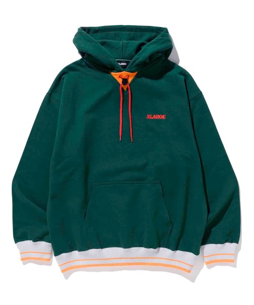 XLARGE（エクストララージ）の「STRIPE RIB PULLOVER HOODED SWEAT（パーカー・メンズ・ブラック/ネイビー/グリーン・S/M/L/XL）」の20枚目の写真