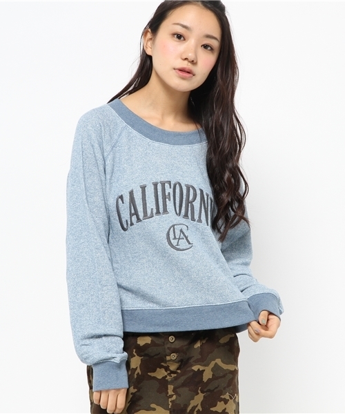 Kastane（カスタネ）の「【Kastane】CA刺繍裏毛プルオーバー（Tシャツ/カットソー・レディース・ベビーピンク/ブルー/アイボリー/グレー・FREE）」の16枚目の写真