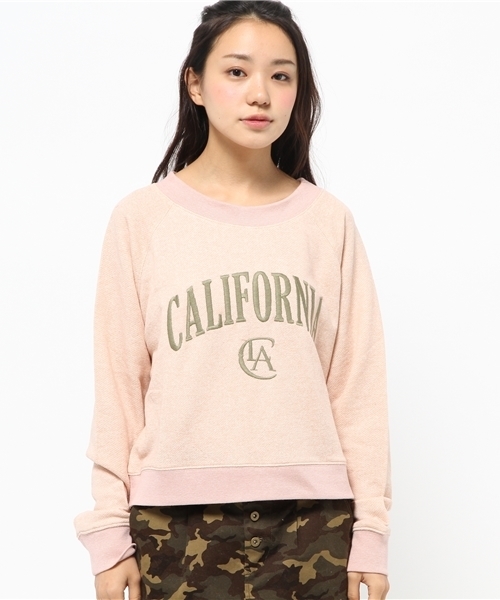 Kastane（カスタネ）の「【Kastane】CA刺繍裏毛プルオーバー（Tシャツ/カットソー・レディース・ベビーピンク/ブルー/アイボリー/グレー・FREE）」の8枚目の写真