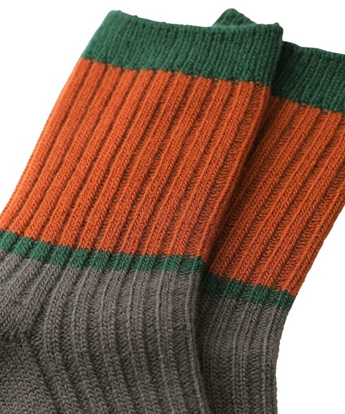 ZUCCa(ズッカ)の「リブソックス/ソックス(ソックス/靴下・メンズ・オレンジ/ブルー/ダークグレー・M size)」の5枚目の写真