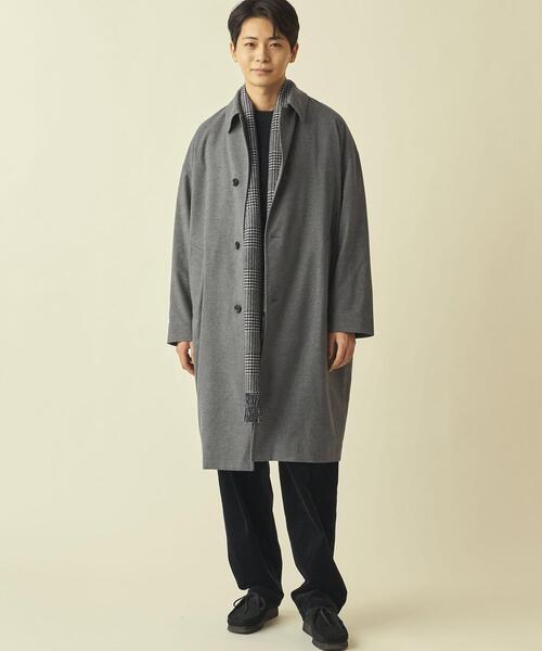 info. BEAUTY&YOUTH（インフォビューティアンドユース）の「【WEB限定】＜info. BEAUTY&YOUTH＞ TRPU ツイル バルーン ステンカラーコート（ステンカラーコート・メンズ・ブラック/グレー・M/S/L）」の11枚目の写真