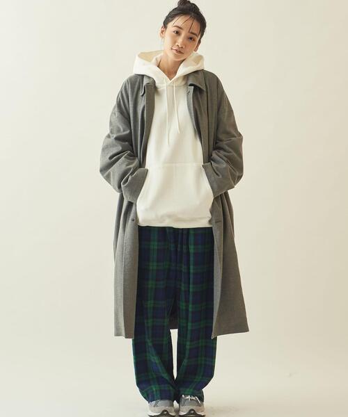 info. BEAUTY&YOUTH（インフォビューティアンドユース）の「【WEB限定】＜info. BEAUTY&YOUTH＞ TRPU ツイル バルーン ステンカラーコート（ステンカラーコート・メンズ・ブラック/グレー・M/S/L）」の13枚目の写真