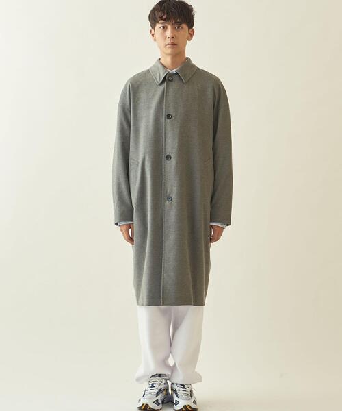 info. BEAUTY&YOUTH（インフォビューティアンドユース）の「【WEB限定】＜info. BEAUTY&YOUTH＞ TRPU ツイル バルーン ステンカラーコート（ステンカラーコート・メンズ・ブラック/グレー・M/S/L）」の16枚目の写真